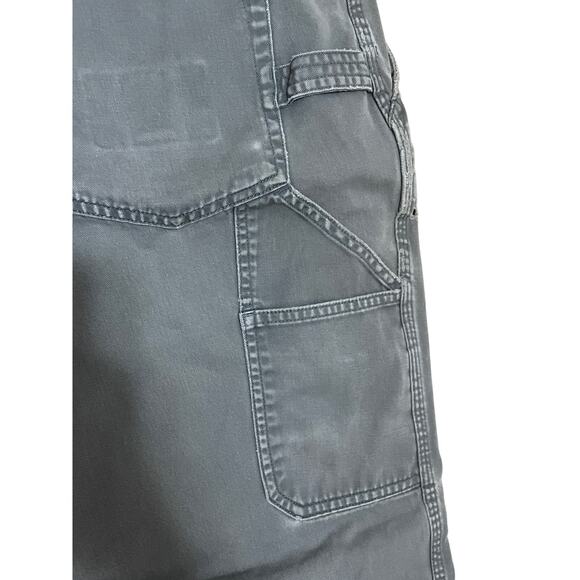 Duluth Trading Co Men's 38 x 30 Gray Thrashed 100% Cotton Carpenter Work Pants - Picture 7 of 9